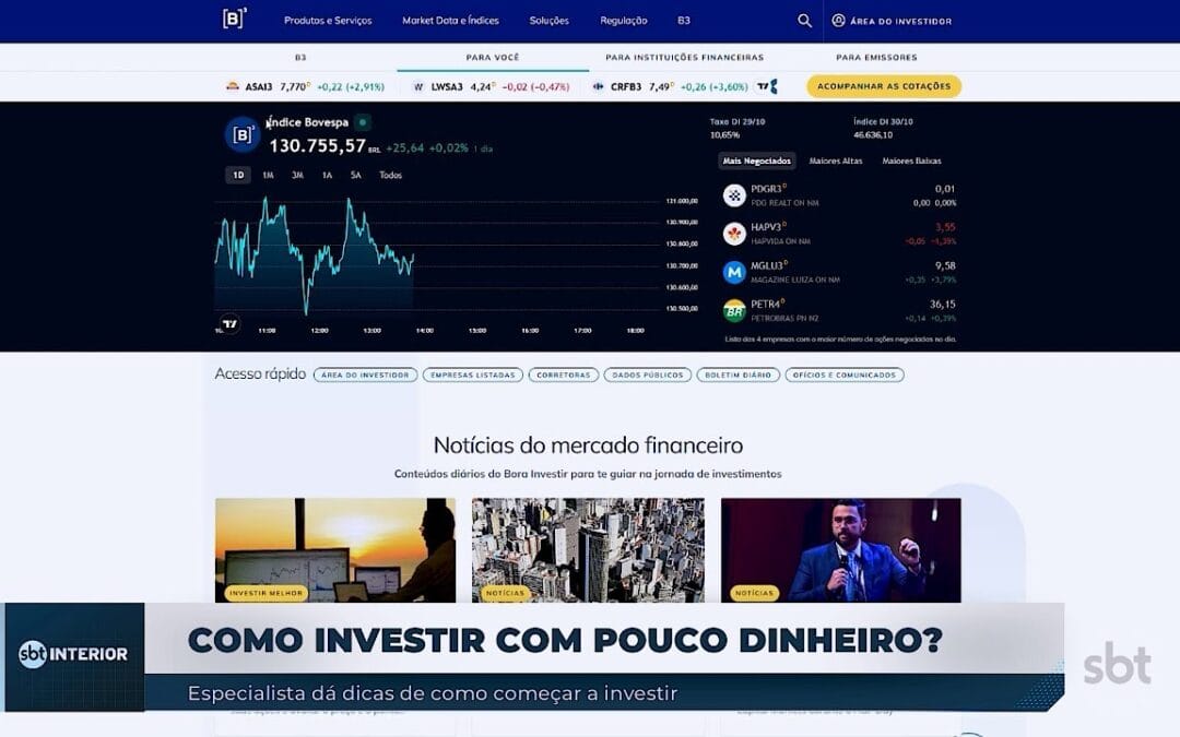 Especialista dá dicas de como começar a investir