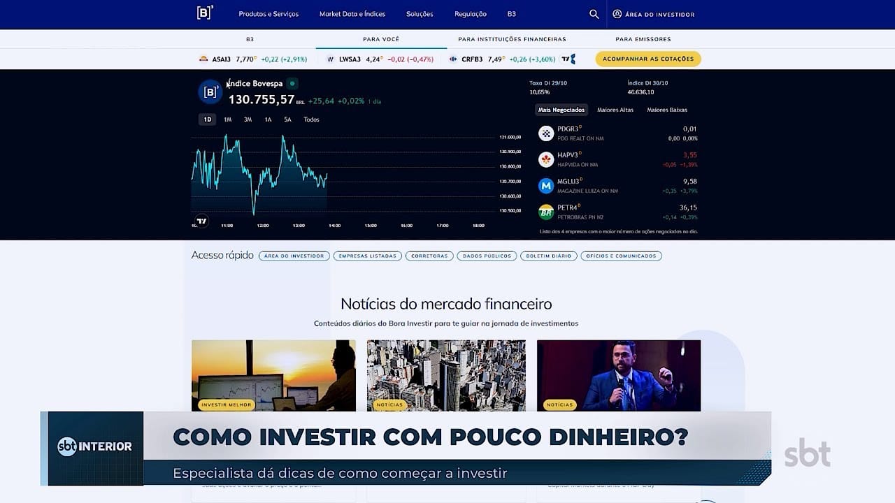 Especialista dá dicas de como começar a investir