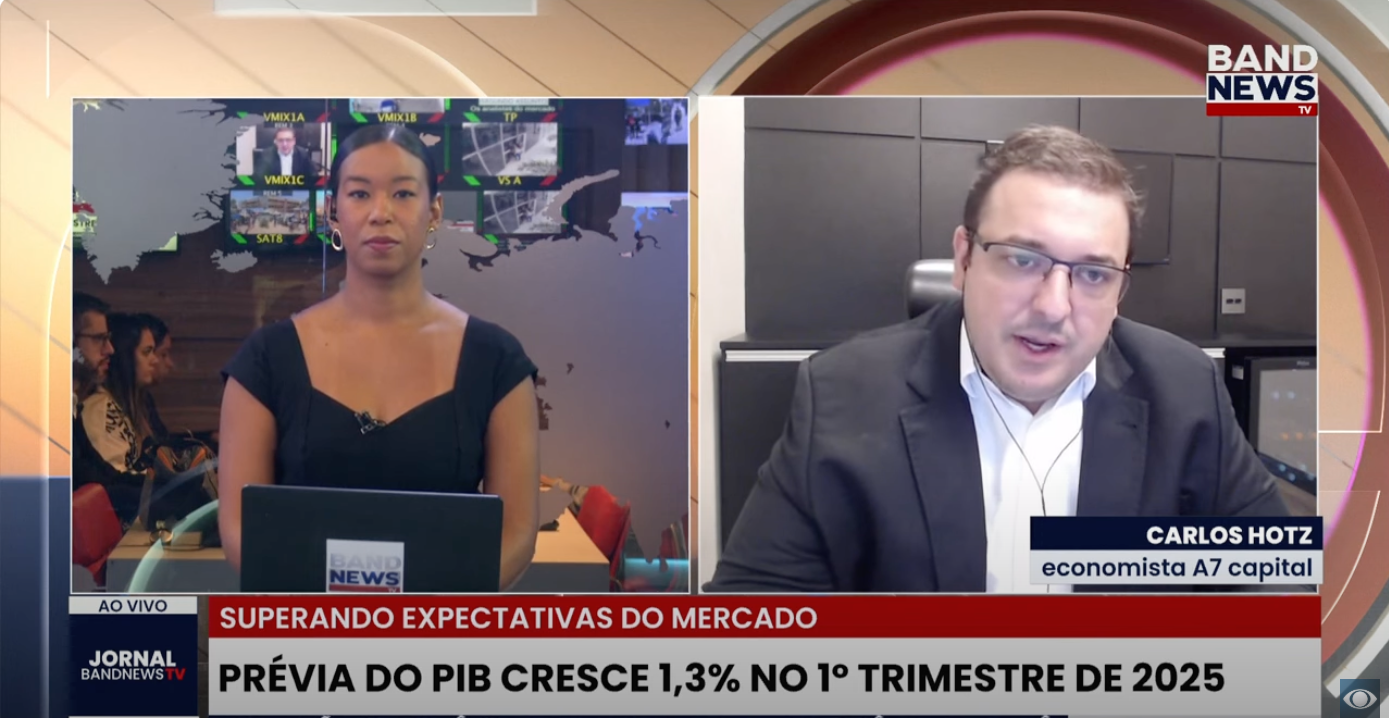 Prévia do PIB cresce 1,3% no 1º trimestre de 2025 | BandNews TV